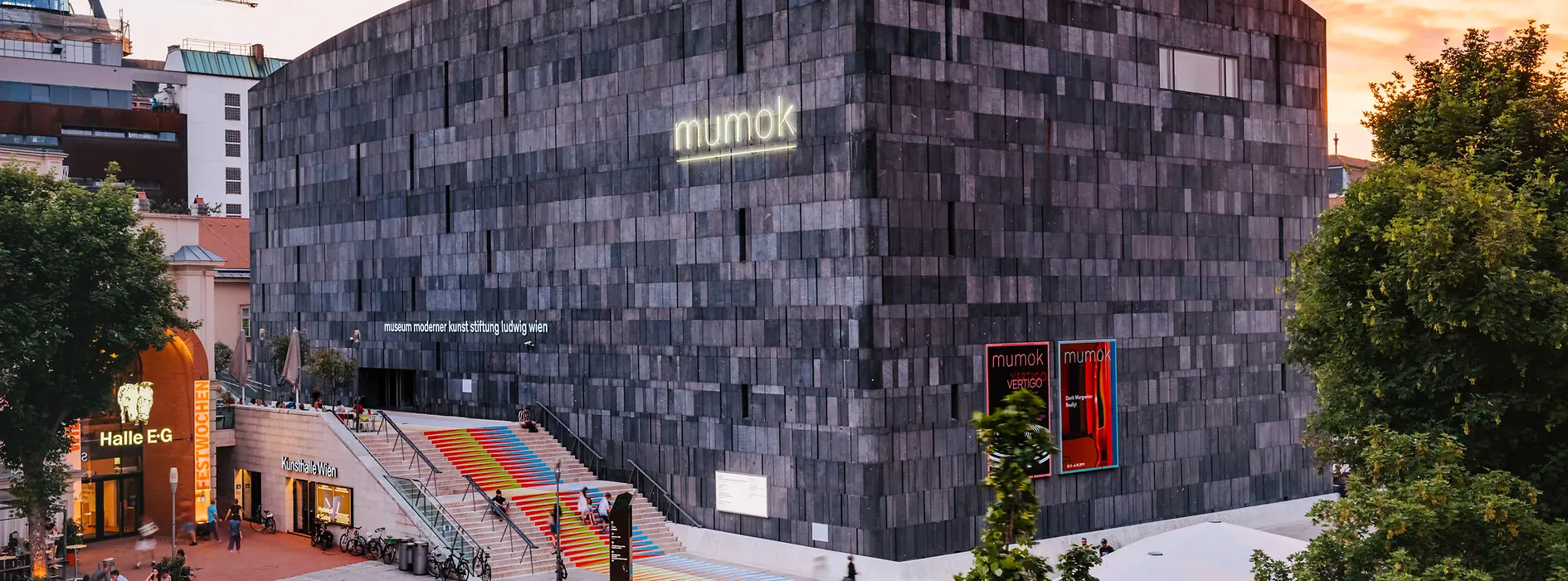mumok, Muzeum moderního umění, exteriér, Muzejní čtvrť 