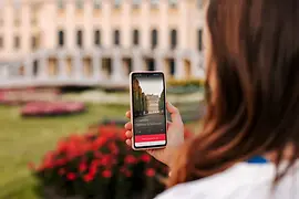 appli ivie, téléphone portable, Schönbrunn